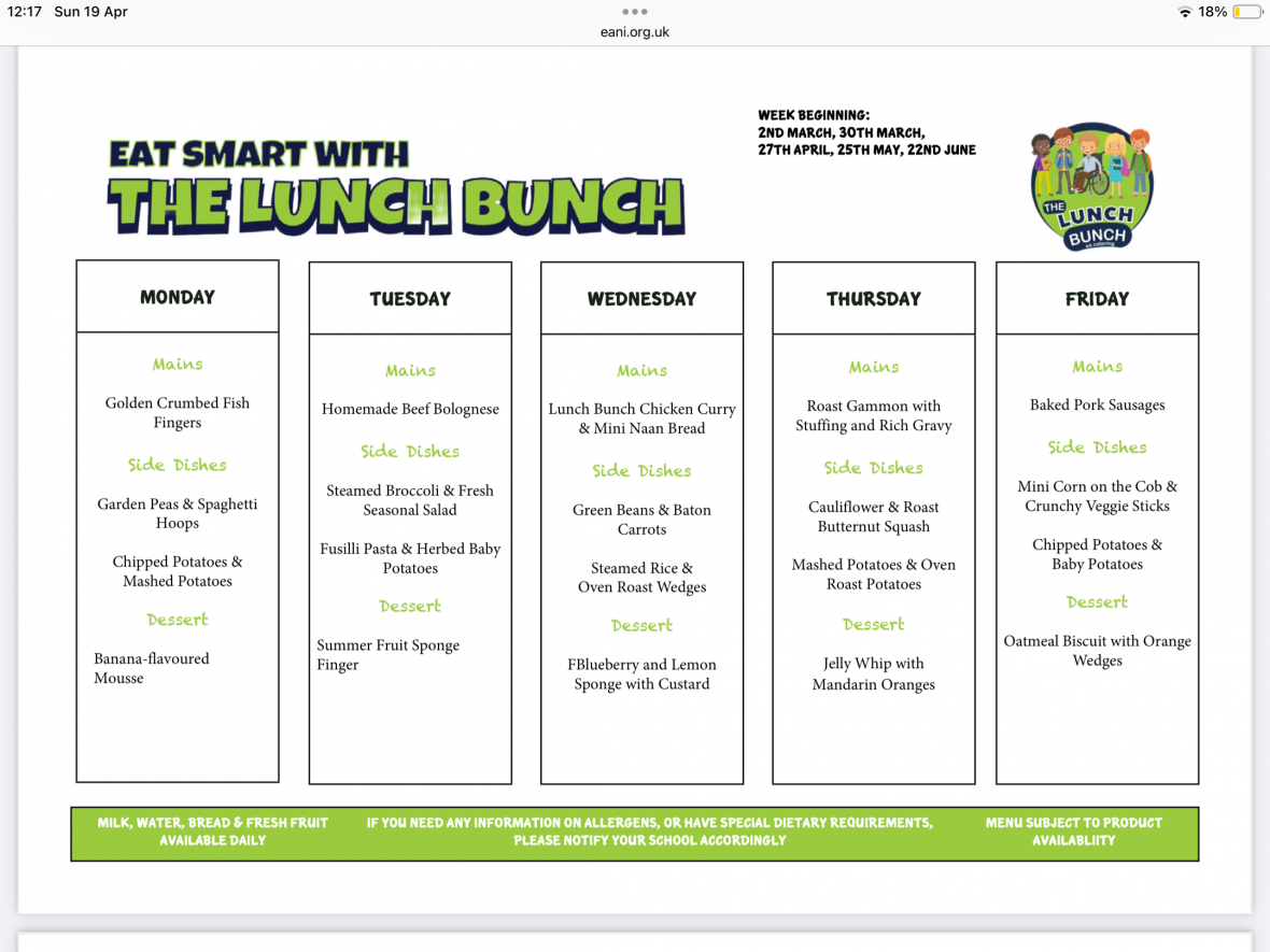 Canteen menu2