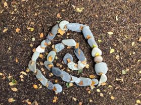 Digital art brought to life outside. Inspired by Andy Goldsworthy, an outdoor photographer and artist of outdoor art