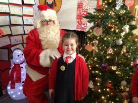 Santa came to see Primary One!