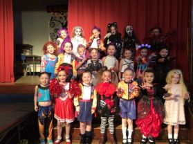 We carved our pumpkin today and sang a spooky song from The Witch’s Den!