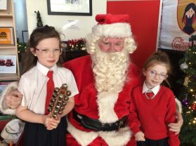 Santa comes to Primary 3