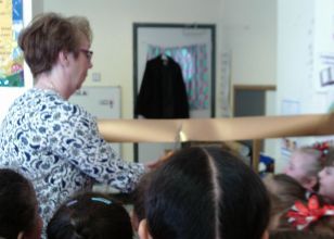 Mrs McNally opens Shoe Shop in Primary 2